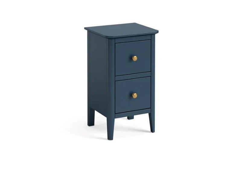 Harrogate Narrow Bedside Locker - Dark Blue