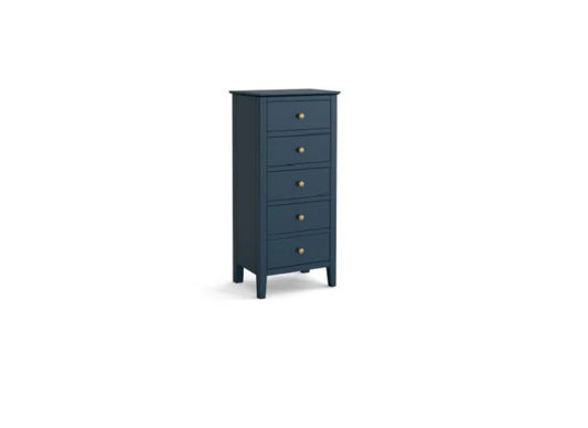 Harrogate Tallboy Chest - Dark Blue