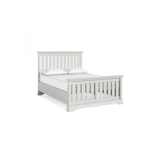 Burgundy Slatted Bed Frame - Grey - Multiple Sizes