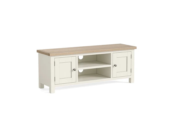 Modern Country TV Unit - Coconut White - Multiple Sizes