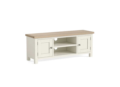 Modern Country TV Unit - Coconut White - Multiple Sizes