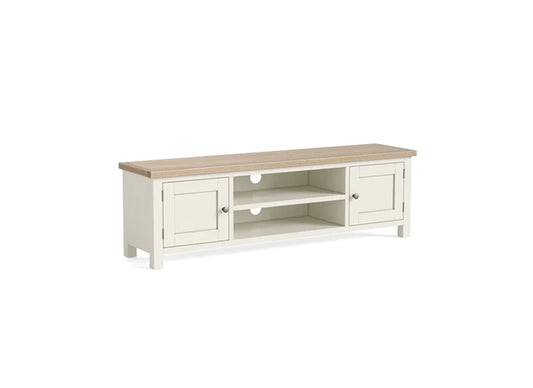 Modern Country TV Unit - Coconut White - Multiple Sizes