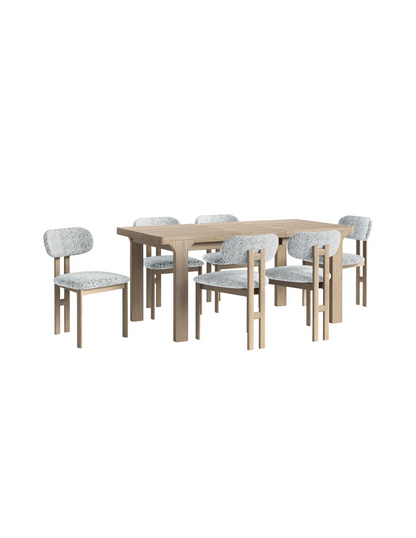 Portobello Large Extendable Dining Table - Natural Oak