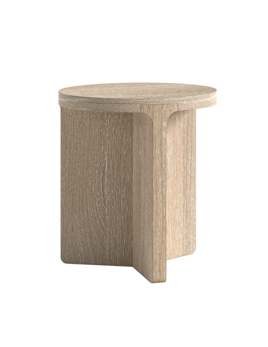 Portobello Round Side Table - Natural Oak
