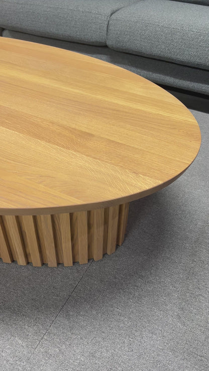 Bespoke Solid Oak Oval Coffee Table