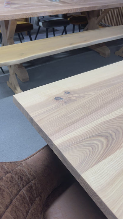 Bespoke Live-Edge Ash Dining Table