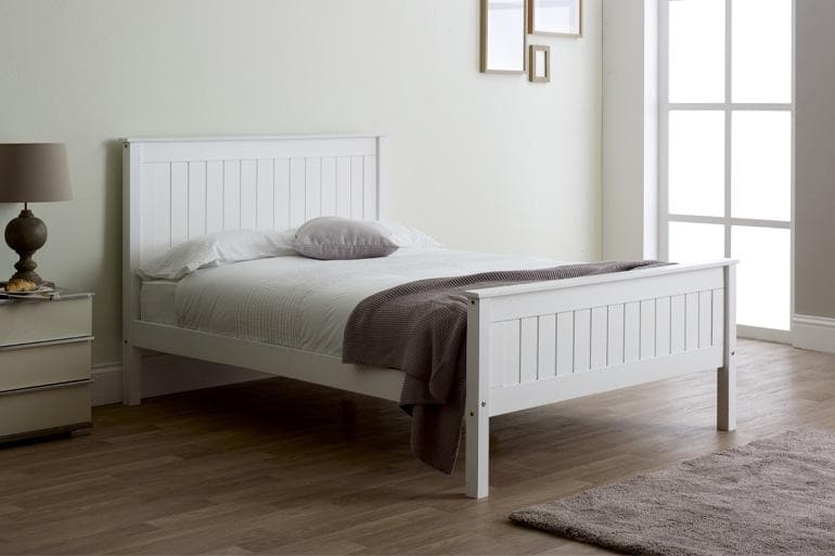 Taurus Bed (LB57) - White - Multiple Sizes