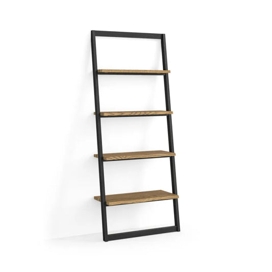 Jersey Bookcase - Smoked Oak & Black