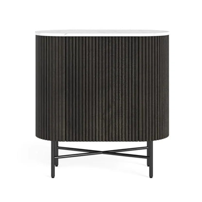 Lucas Sideboard - Black w/ Marble Top - Multiple Sizes