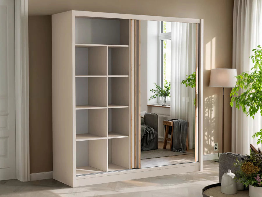 London Sliding Wardrobe - Cashmere - Multiple Sizes